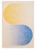 Washable Rug Luna Blue/Yellow 80x150 cm