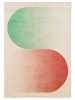 Washable Rug Luna Beige/Red 120x170 cm